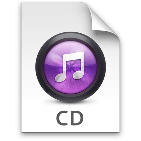 Itunes Cd Purple Icon Itunes Filetype Icons