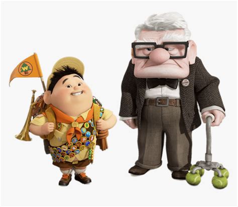 Carl And Russell Up Movie Hd Png Download Transparent Png Image