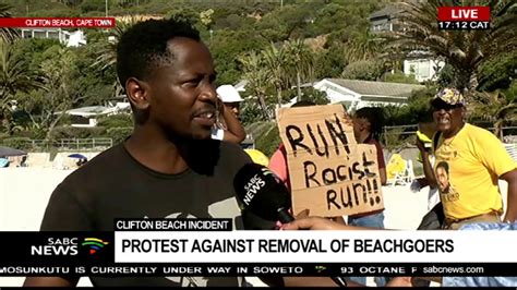 protest against removal of beach goers at clifton fourth beach youtube