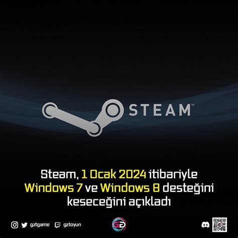 Steam 1 Ocak 2024 Itibariyle Windows 7 Ve Windows 8 Desteğini
