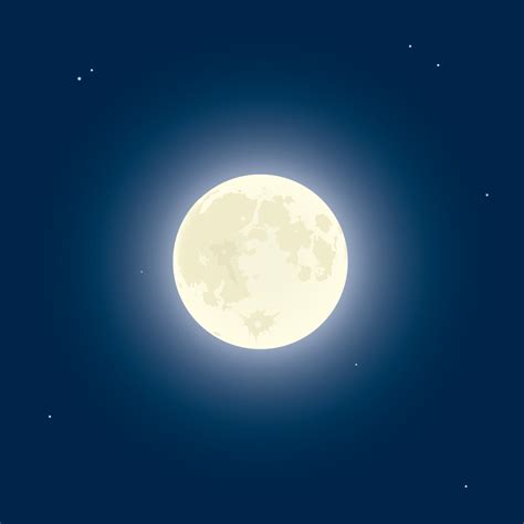 Moon Night Vector Illustration Royalty Free Stock Image Storyblocks