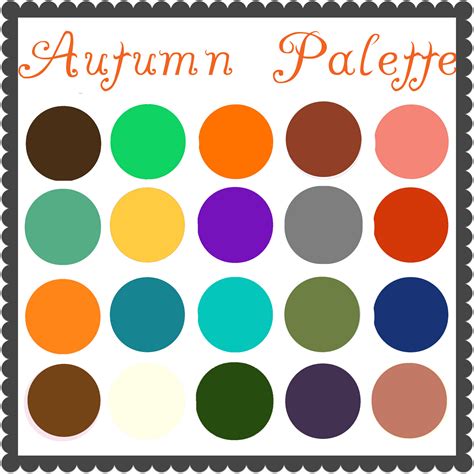 Color Palette Autumn Tiffany Cook Style