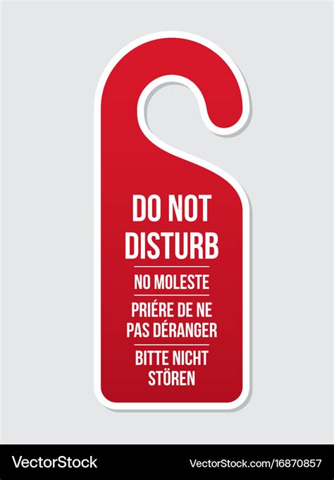 Do Not Disturb Sign Hotel