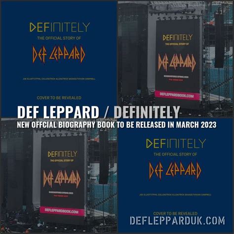 Definitely The Official Story Of Def Leppard Book Due In March 2023 In