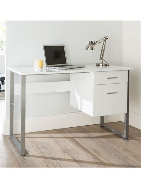 Tribesigns' computer desk takes a modern approach to the traditional article of furniture, combining a minimalistic design and sturdy materials to create one of the most affordable, but attractive offerings around. Home Office Desk White Cabrini AW22226-WH by Alphason ...