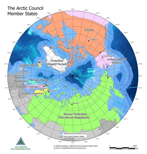A New Map Of The Arctic Council Member States