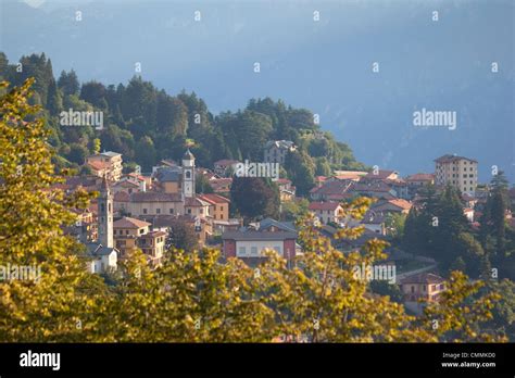 Civenna At Sunrise Bellagio Lake Como Lombardy Italy Europe Stock