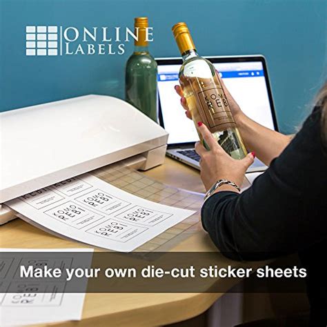 Can you print stickers with a laser printer? Online Labels - Waterproof Clear Gloss Sticker Paper - 100 ...