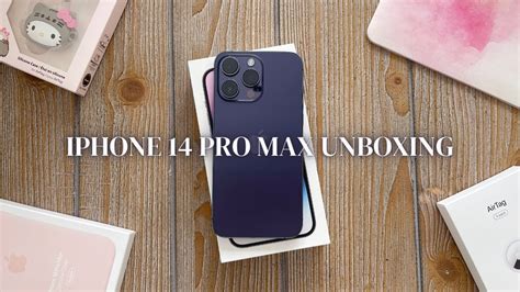 Asmr Unboxing Iphone 14 Pro Max Deep Purple Airtag Accessories