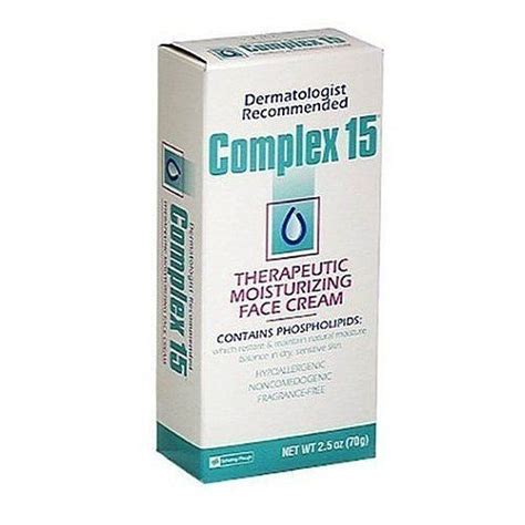 Complex 15 Therapeutic Moisturizing Face Cream 25 Oz Quantity Of 4