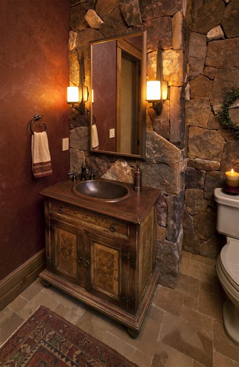 Rustic Bathroom Ideas For A Warm And Relaxing Private Space Houseminds