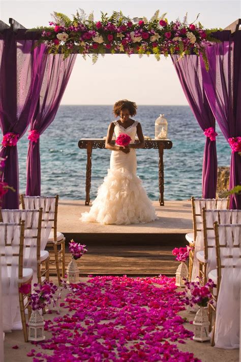 A Jamaica Destination Wedding Inspiration With Tropical Elegance Vibes The Ceremony In Shades