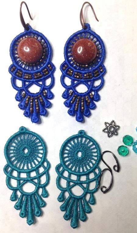 Advanced Embroidery Designs. Freestanding Lace Earrings. Instructions ...