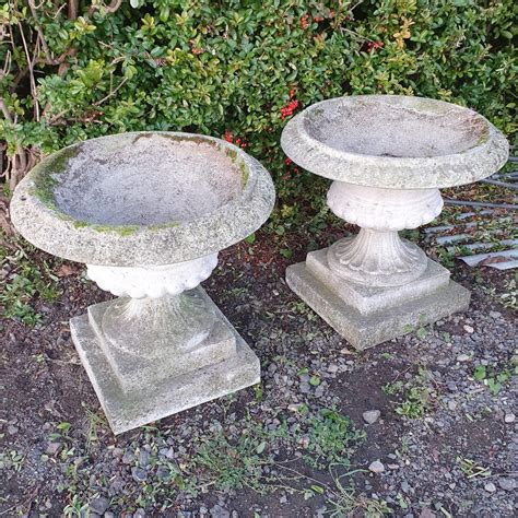 A very high quality, substantial and durable urn that will complement your front entry, porch, patio or deck. Classic pair of Garden Urns