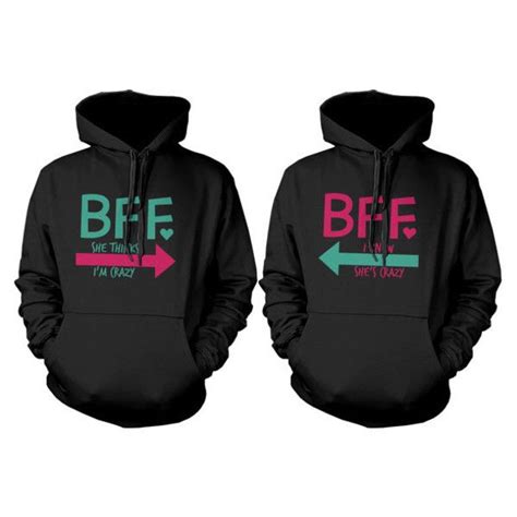 Sweater Bffhoodies Bff Matching Hoodies Best Friends Hoodies Best