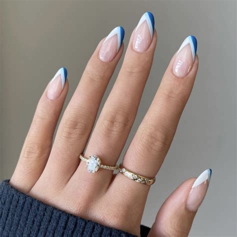 30 Blue French Tip Nails For A Chic And Sophisticated Look Your