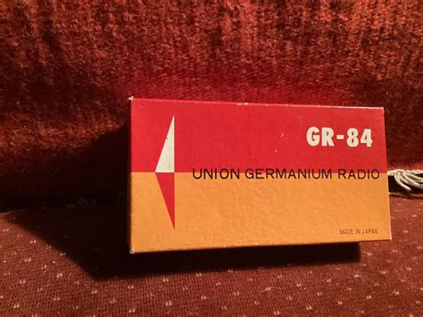 Union Gr 84 Germanium Radio W Box Instructions Ebay