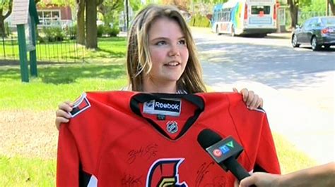 Montreal Girl Sent Home For Sporting Ottawa Jersey Celebrates Sens Win