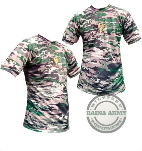 Jual Kaos Army Kaos Jersey Dryfit T Shirt Lengan Pendek Loreng Kasad