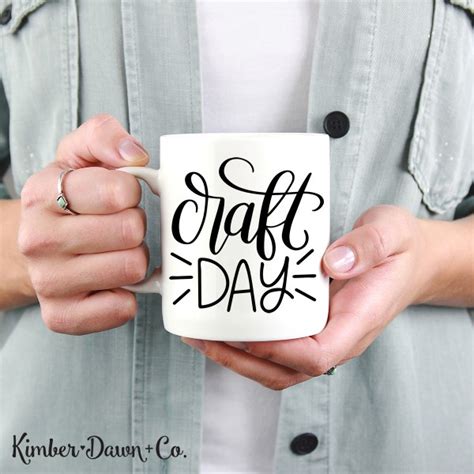 Hand Lettered Craft Day Free Svg Cut File