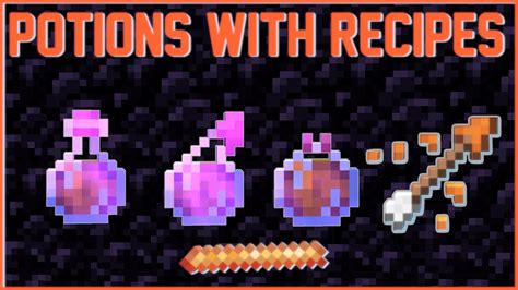 Custom Potions With Recipes Mcreator 20212 Youtube