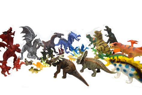42 Piece Large And Small Dinosaur Versus Dragon Play Set J D 3
