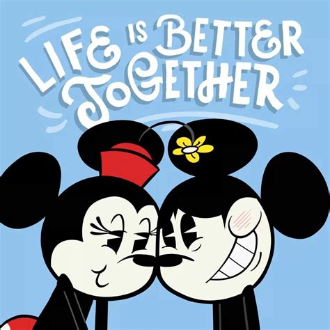 One Cute Couple ️ Whos Your One And Only Mickey Mouse Art Disney