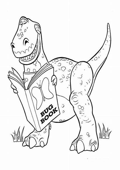 Toy Coloring Story Pages Dinosaur Printable Colouring