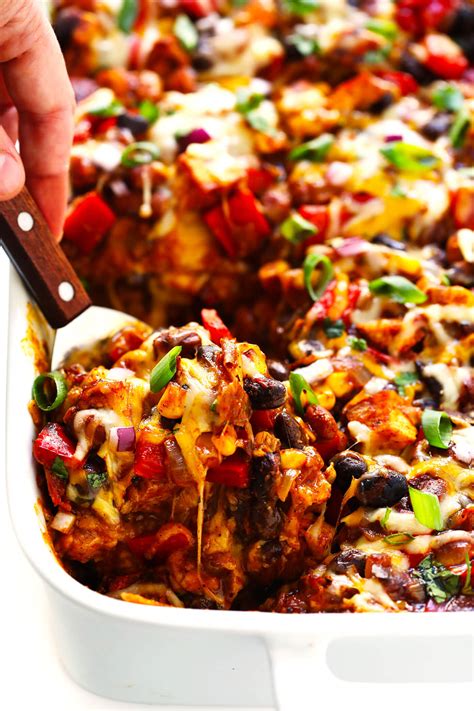 You can skip this step but it makes cutting into the casserole easier. Chicken Enchilada Casserole