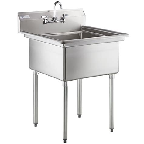 Steelton 30 18 Gauge Stainless Steel One Compartment Commercial Sink