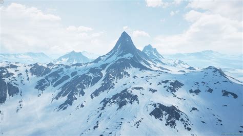 Velg blant mange lignende scener. Snowy Mountains Landscape by Pixel Perfect Polygons in 环境 ...