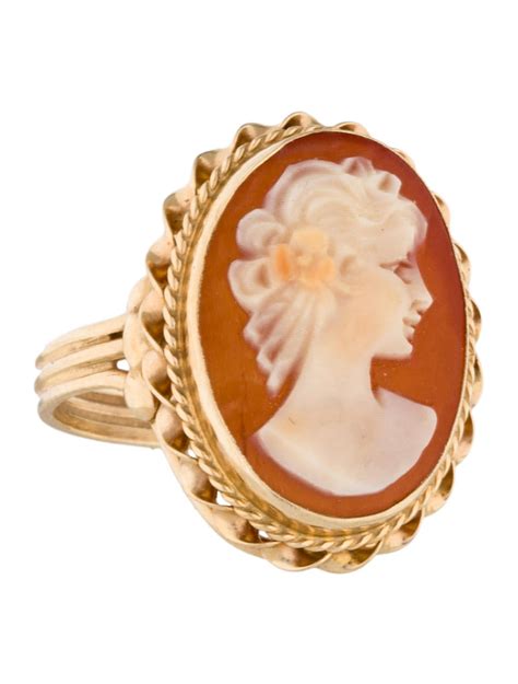 14k Cameo Ring Rings Rring20904 The Realreal