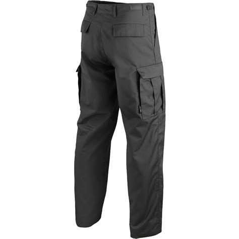 Ranger Army Cargo Combat Work Wear Mens Trousers Casual Bdu Pants Black