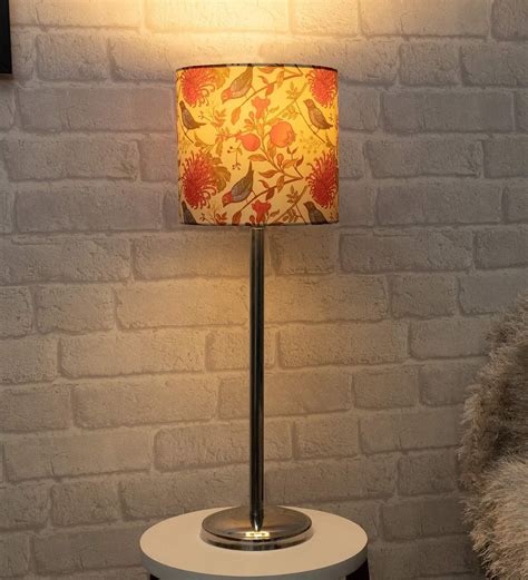 Buy Beige Shade Table Lamp With Stainless Steel Base By Homesake At 62