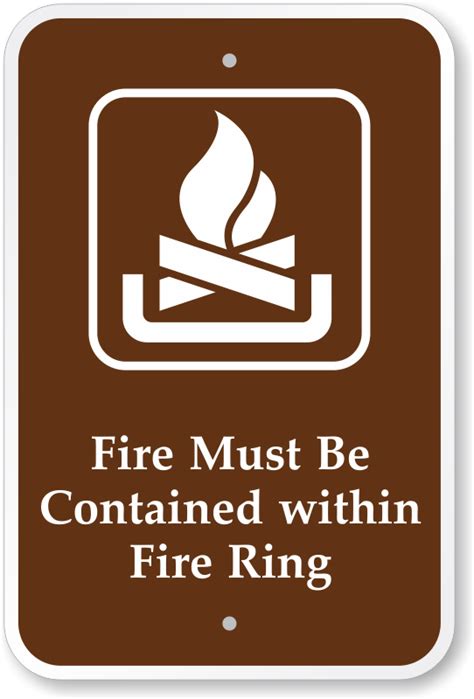 Campfire Signs For Campgrounds
