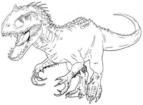 Jurassic park logo para colorear. Indominus Rex Para Colorear | Libro de dinosaurios para ...