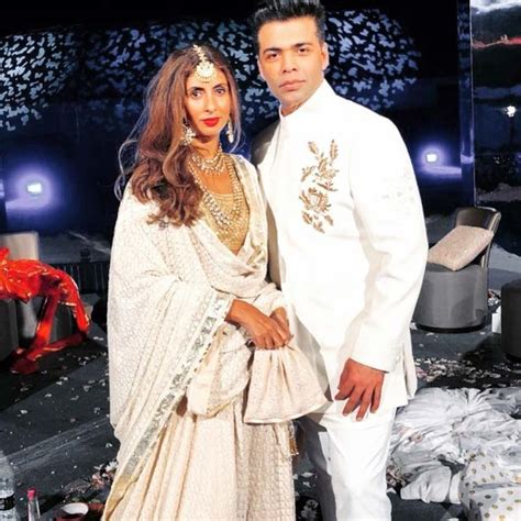 Karan Johar With The Groom Mohit Marwah And Bride Antara Motiwala