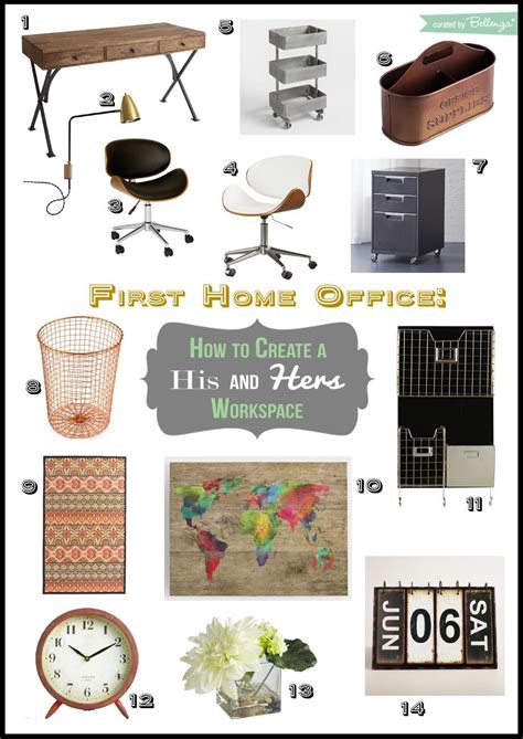 First Home Office How To Create A His And Hers Workspace Bellenza