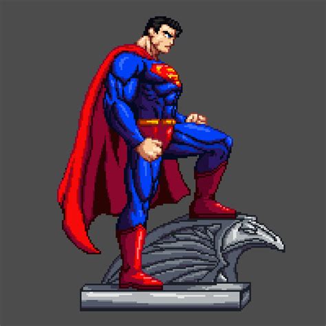 Andrew Hien Rattanakongkham Superman Pixel Art Inspired By Jim Lee