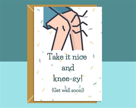 Funny Knee Operation Knee Surgery Recovery Card Knee - Etsy UK