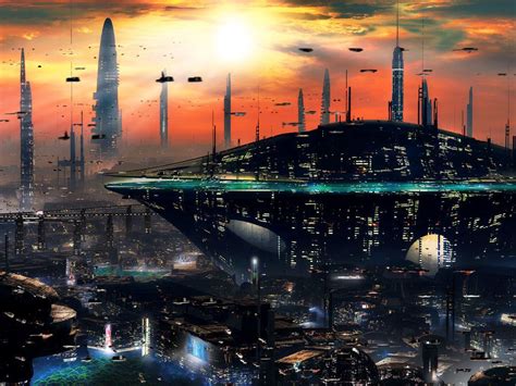 Pin By Wil Pagan On Sci Fi Art Futuristic City Sci Fi City Sci Fi