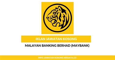 Pembagian kerajaan tersebut dilakukan oleh seorang. Jawatan Kosong Terkini Malayan Banking Berhad (Maybank ...