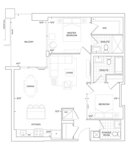 Charisma Condos South Tower By Greenpark C984 Floorplan 2 Bed And 25 Bath