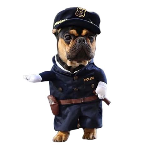 Cool Policeman Funny Dog Costume