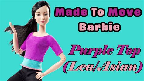 Barbie Made To Move Purple Top Asian Doll Review Plus Body Swaps With