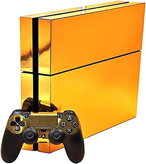 Skinown Golden Skin Gold Sticker Vinly Decal Cover For Sony Ps4