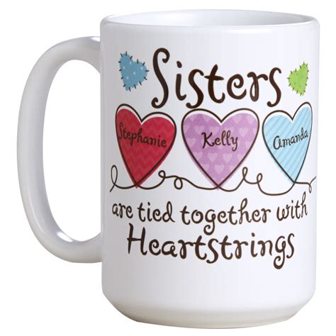 Sister Coffee Mugs Personalized Sister Ceramic Coffee Mug