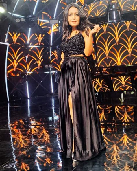 Neha Kakkar Looks Stunning In Black Lehenga