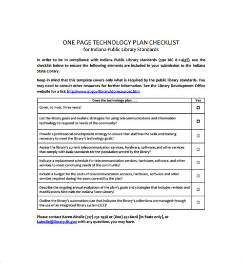 Free 9 Sample Technology Plan Templates In Pdf Ms Word