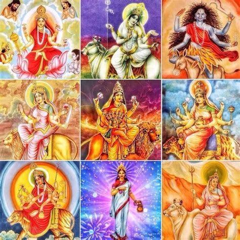The Nine Forms Of Divine Mother Shaktidurga Divine Mother Deities